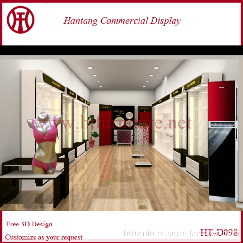 Free design lingerie underwear display stand showcase